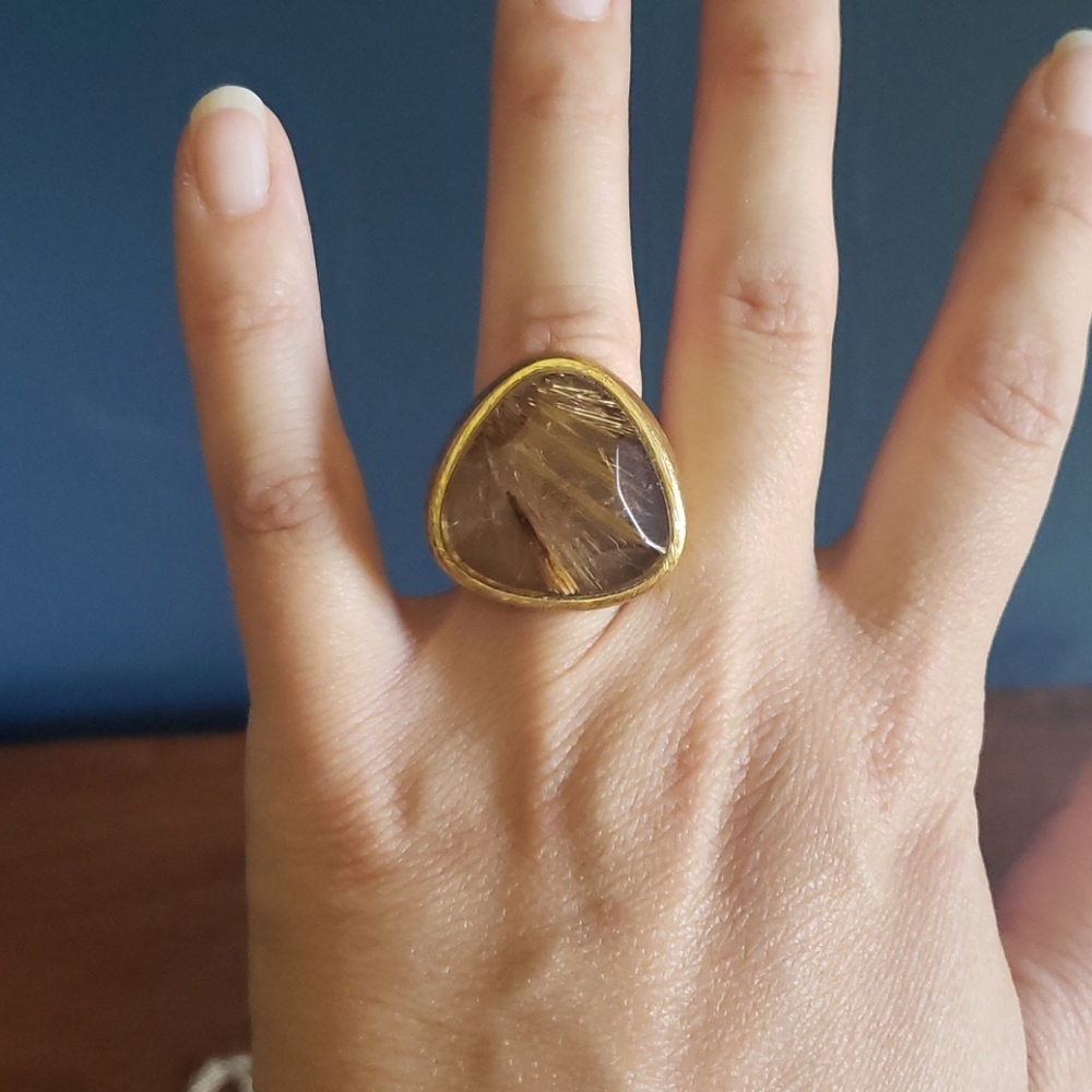 Crystal Statement Ring - image 2